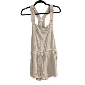 ARITZIA Wilfred Free Beatriz Shorts Overall Jumpsuit Romper Tan M